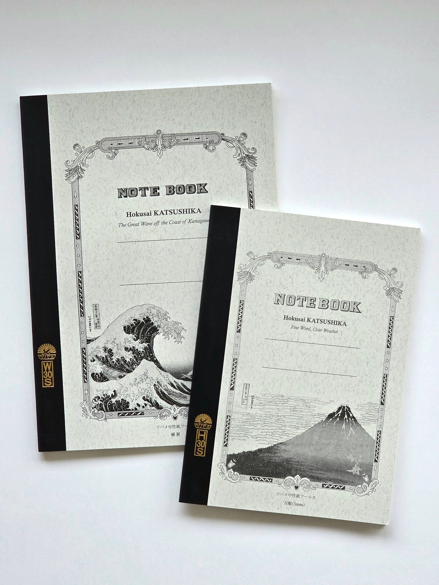 A5 Katsushika Hokusai Tsubame Notizbuch – „Roter Fuji“