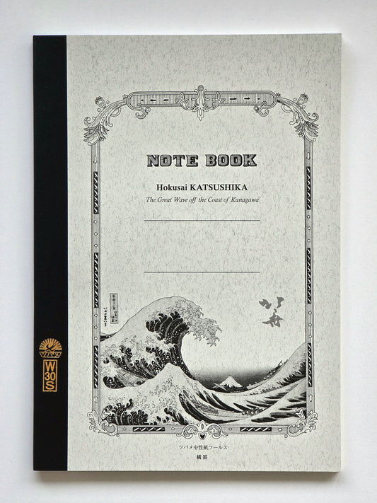 B5 Katsushika Hokusai Tsubame Notizbuch – „Die große Welle von Kanagawa“