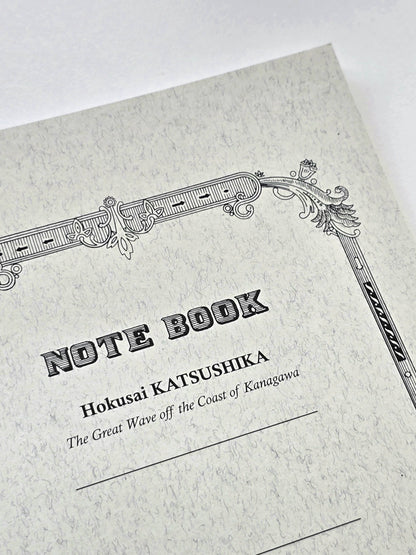 B5 Katsushika Hokusai Tsubame Notizbuch – „Die große Welle von Kanagawa“