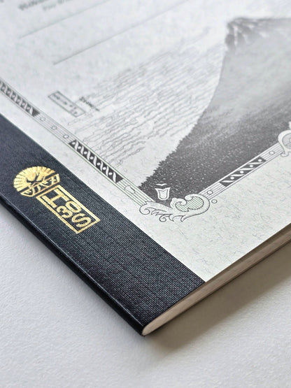 A5 Katsushika Hokusai Tsubame Notizbuch – „Roter Fuji“