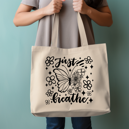Just Breathe Tote Bag
