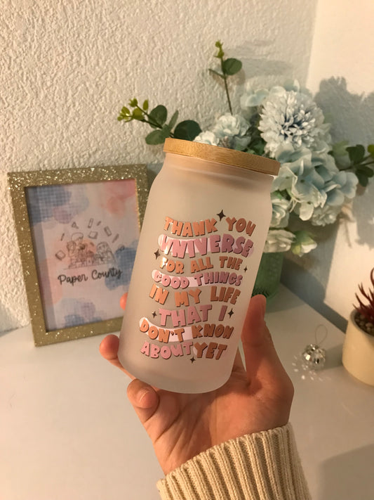 Tasse 'Merci Univers'