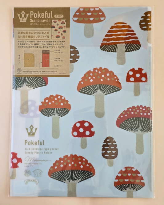 A4 Pokeful Scandinavian Mushroom Multi-Function File