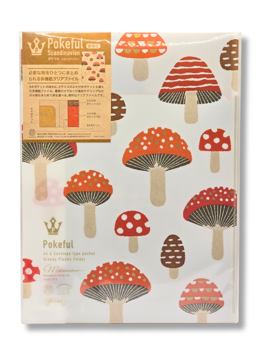 A4 Pokeful Scandinavian Mushroom Multi-Function File