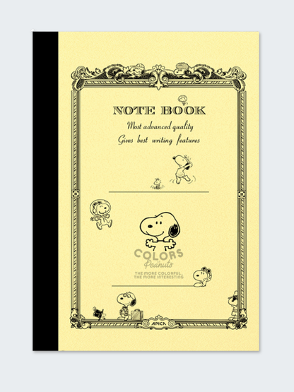 Carnet A6 Apica Classic Design – PEANUTS Snoopy Jaune