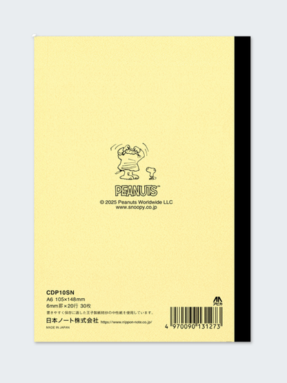 Carnet A6 Apica Classic Design – PEANUTS Snoopy Jaune