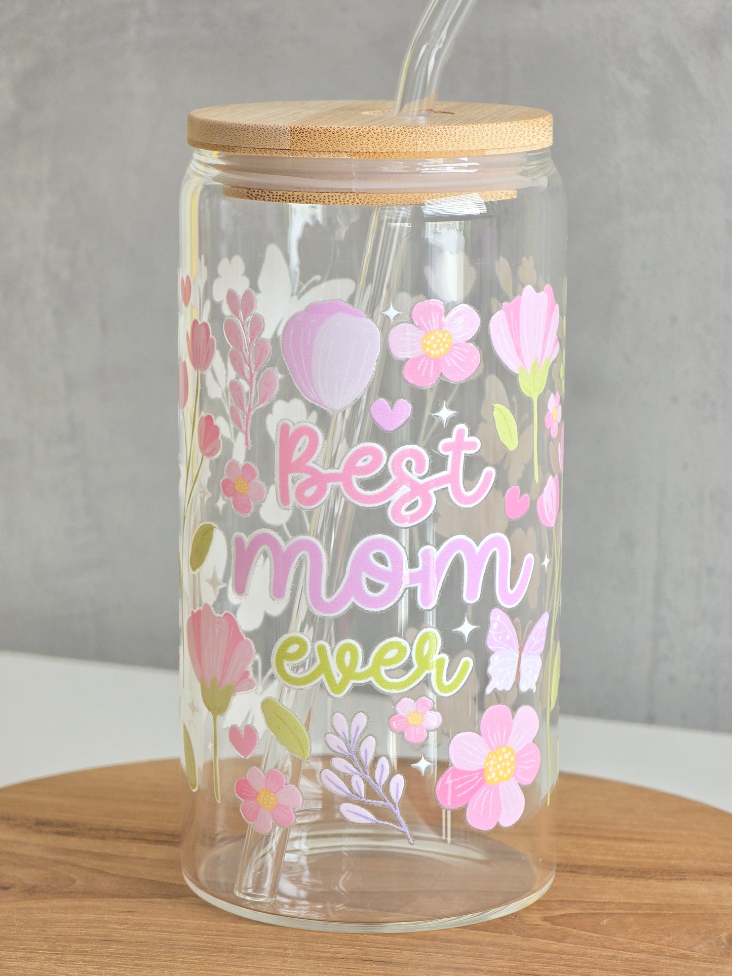 Tasse en verre « Best Mom Ever »