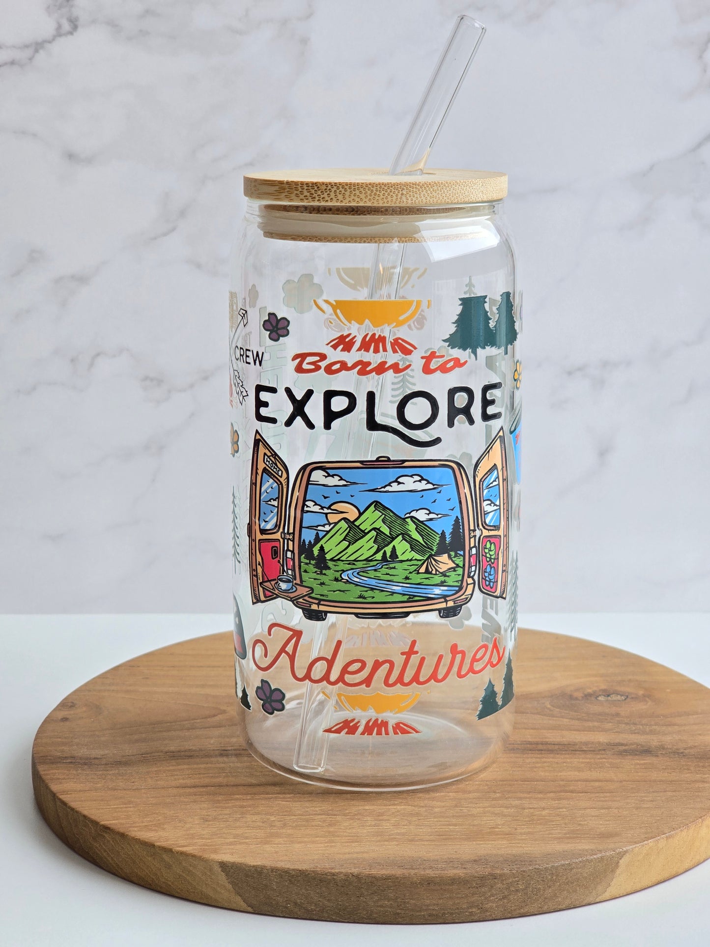 Tasse Né pour Explorer