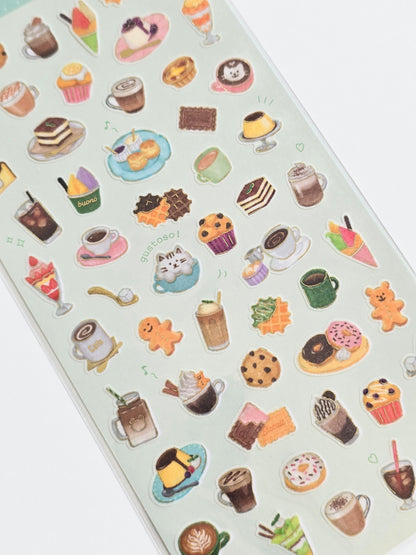 Café & Dessert Sticker Sheet