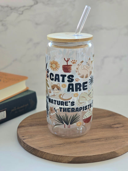 'Cats are Nature's Therapists' Tasse