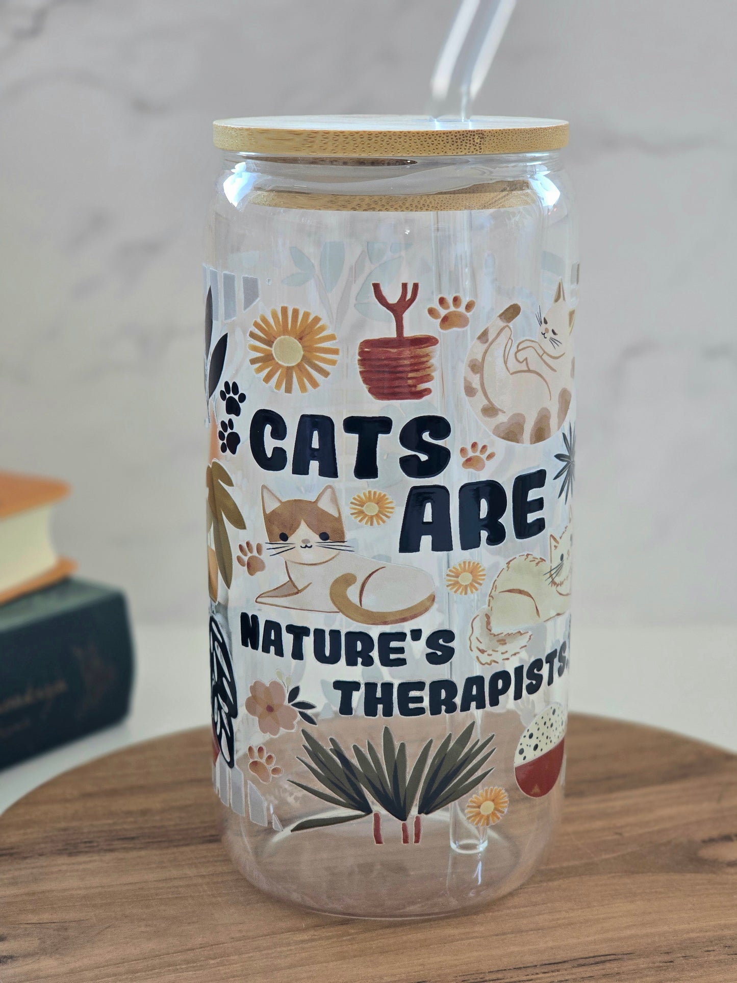'Cats are Nature's Therapists' Tasse