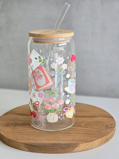 Cottage Blossom Glass Cup