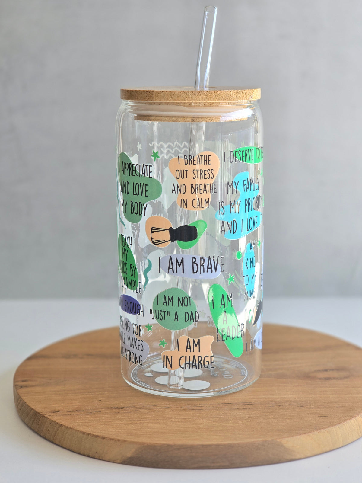 Tasse en Verre “Dad Daily Affirmations”