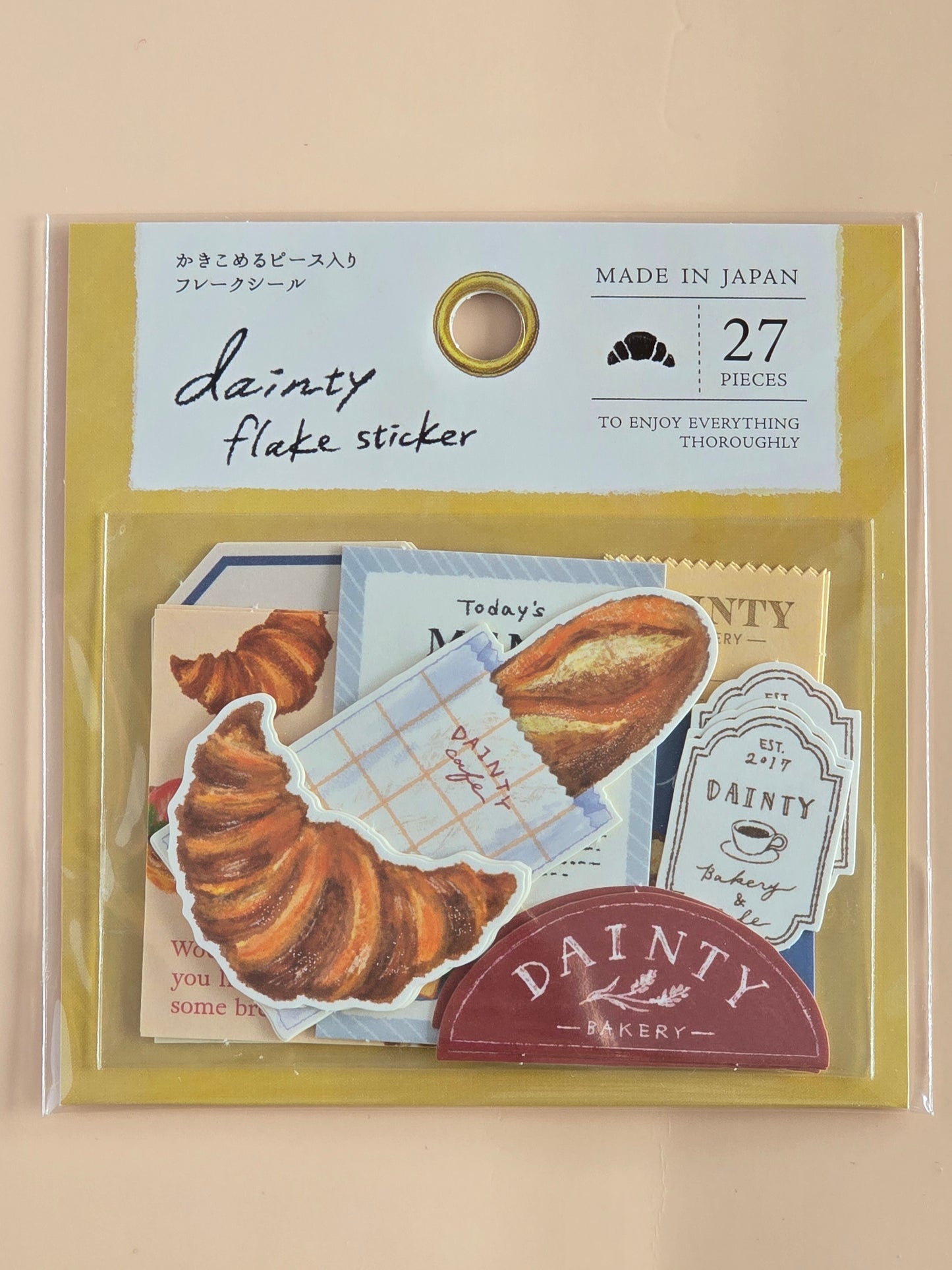 Dainty Flake Stickers – Pain, Natural & Café