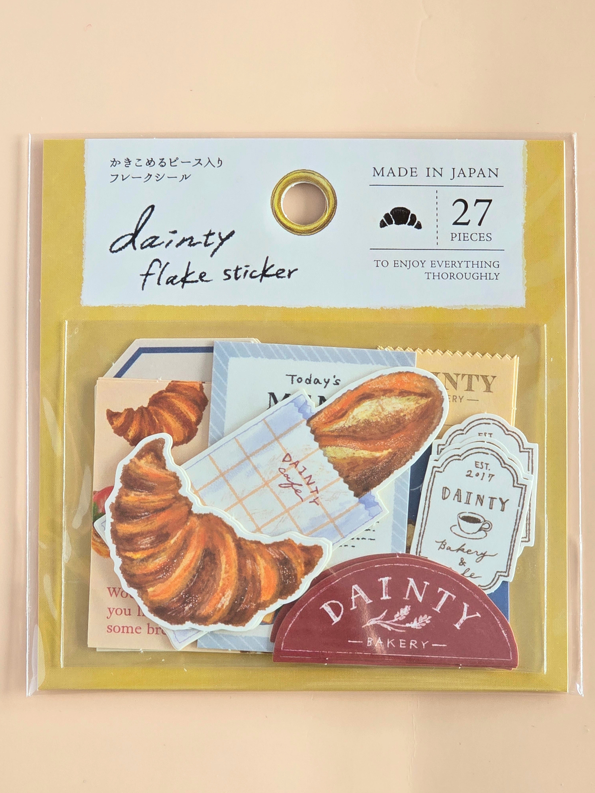 Dainty Flake Stickers – Pain, Natural & Café