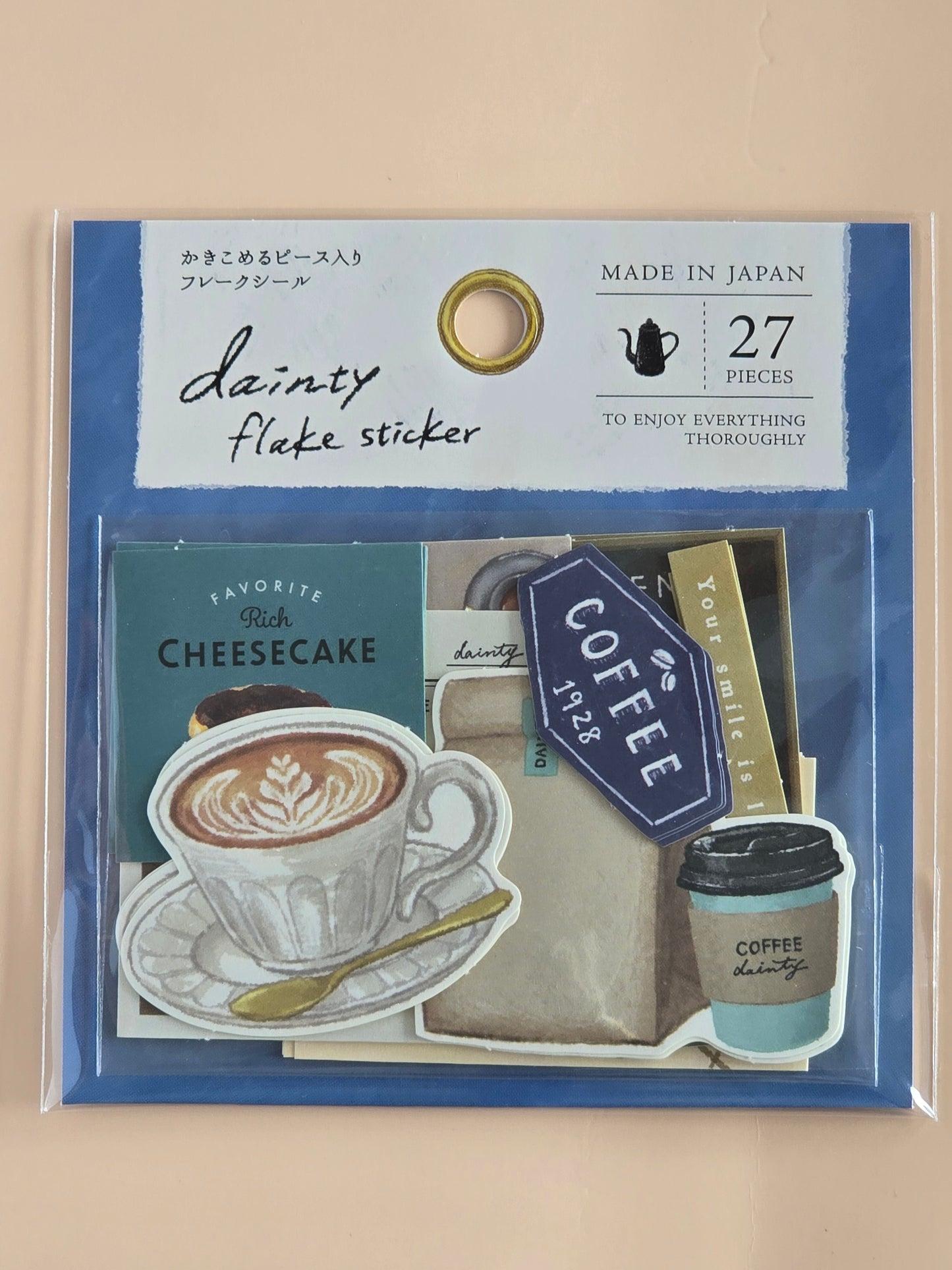 Dainty Flake Stickers – Pain, Natural & Café