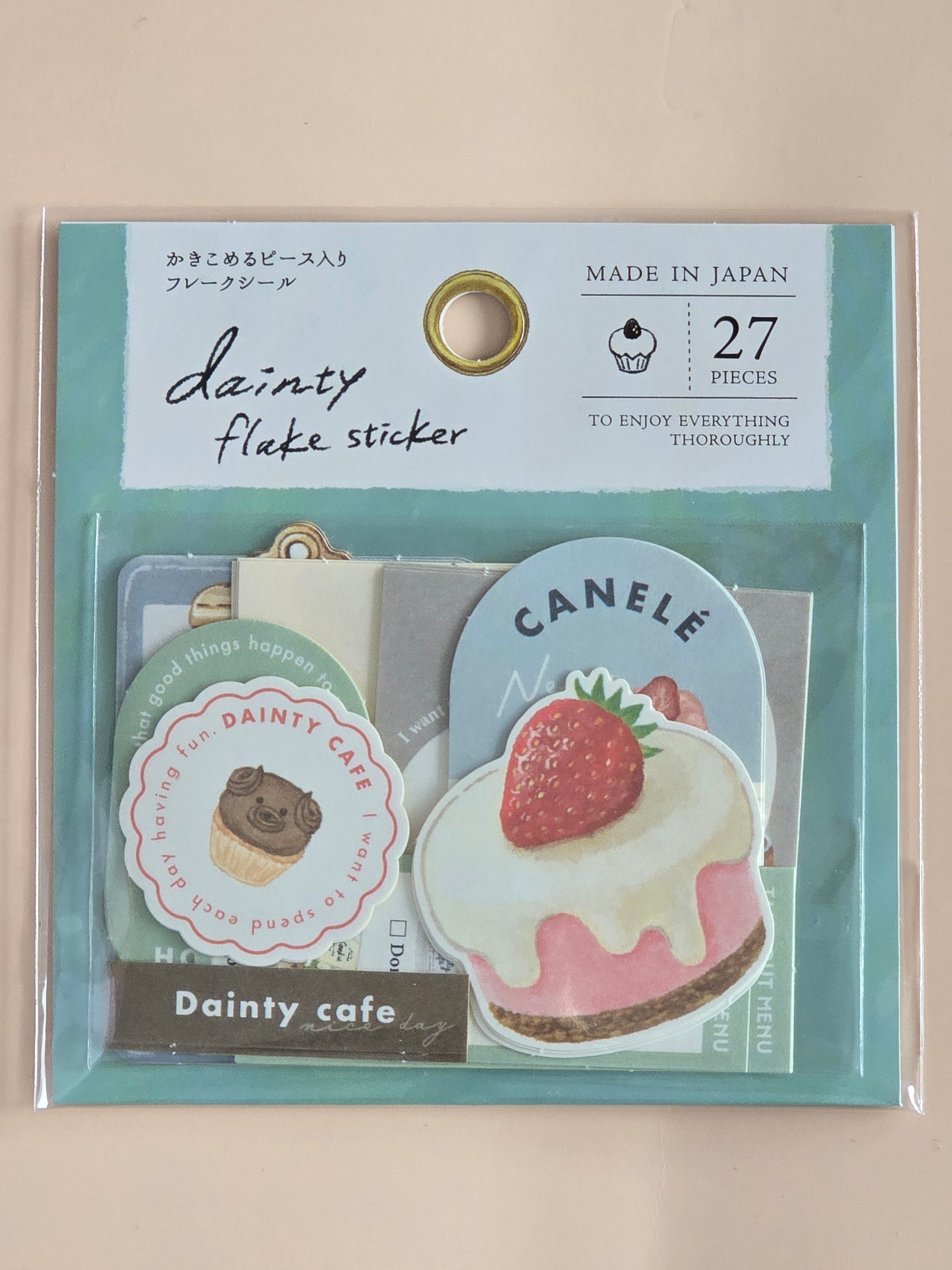 Dainty Flake Stickers – Pain, Natural & Café