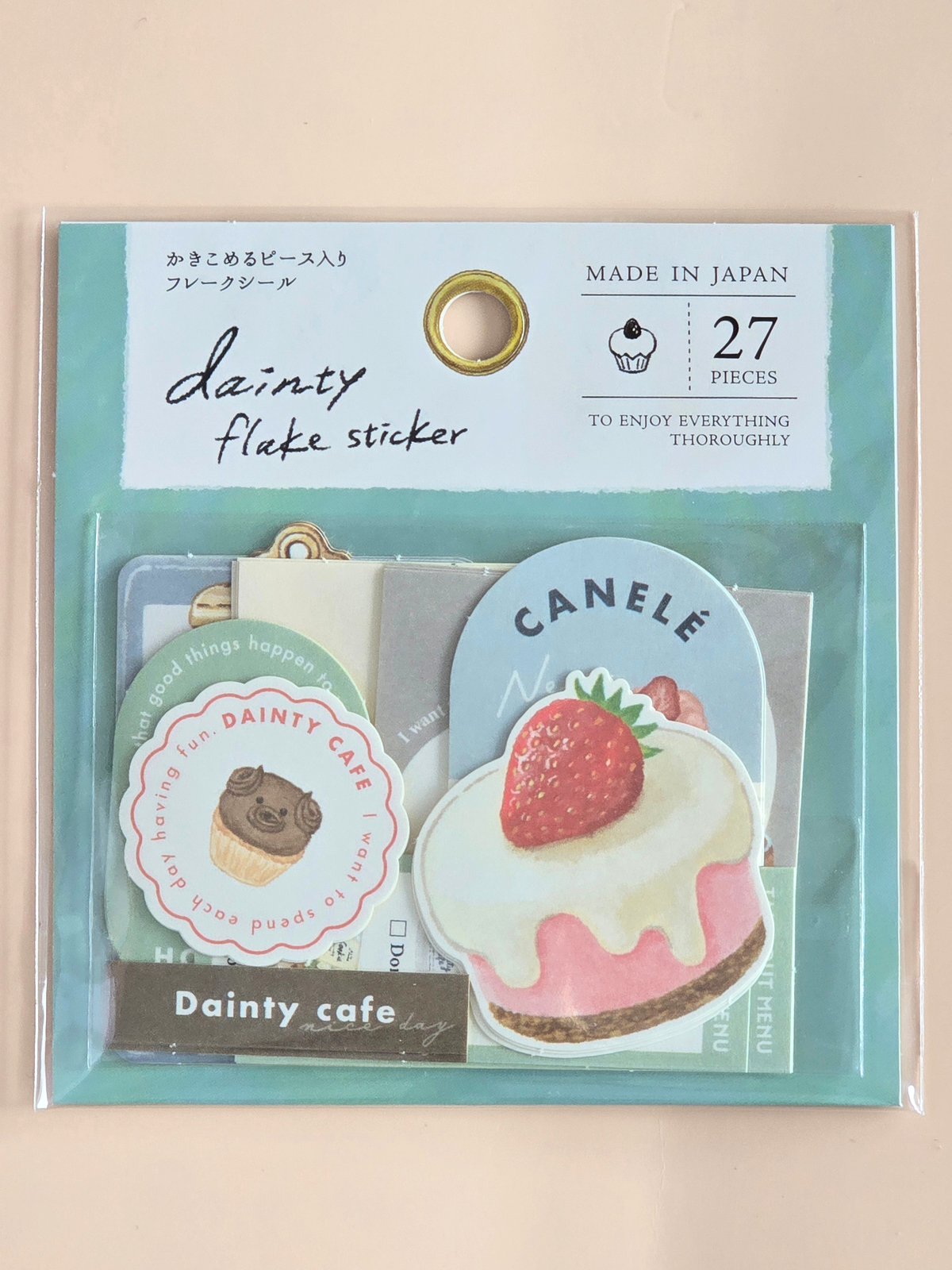Dainty Flake Stickers – Pain, Natural & Café