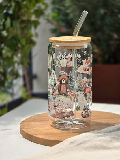Personalised Glass Cup – Custom UV DTF Design