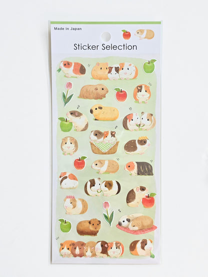 Guinea Pig Friends Sticker Sheet