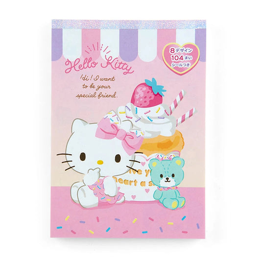 Hello Kitty 8-Design Memo Pad with Stickers