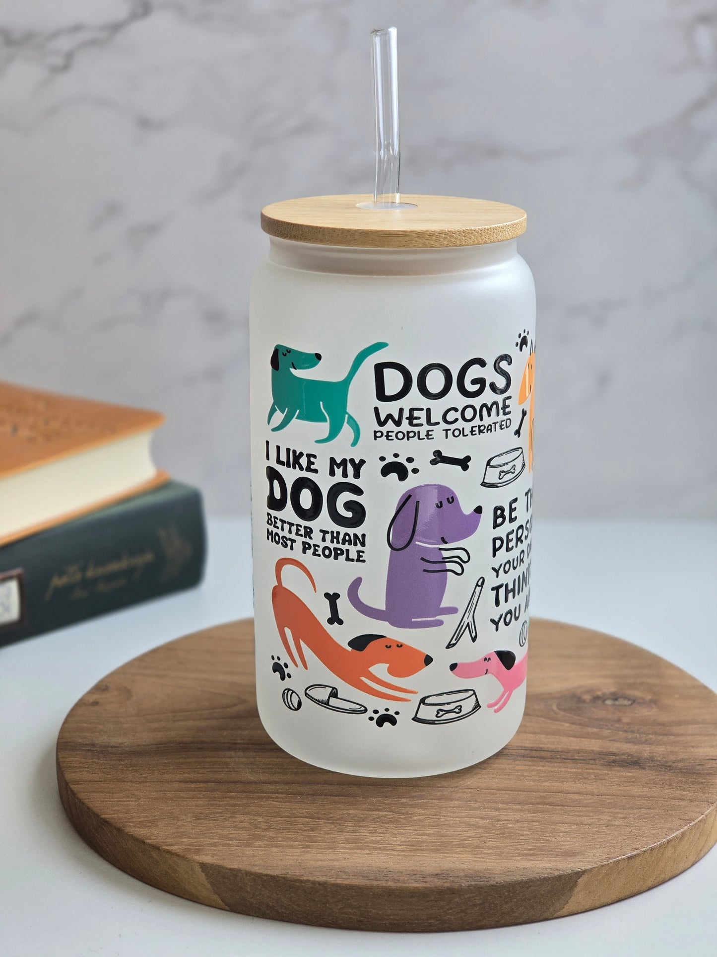 Home is Where the Dog Is Glass Cup