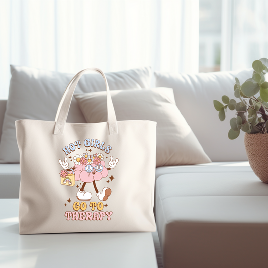 'Hot Girls Go To Therapy' Sac Fourre-Tout
