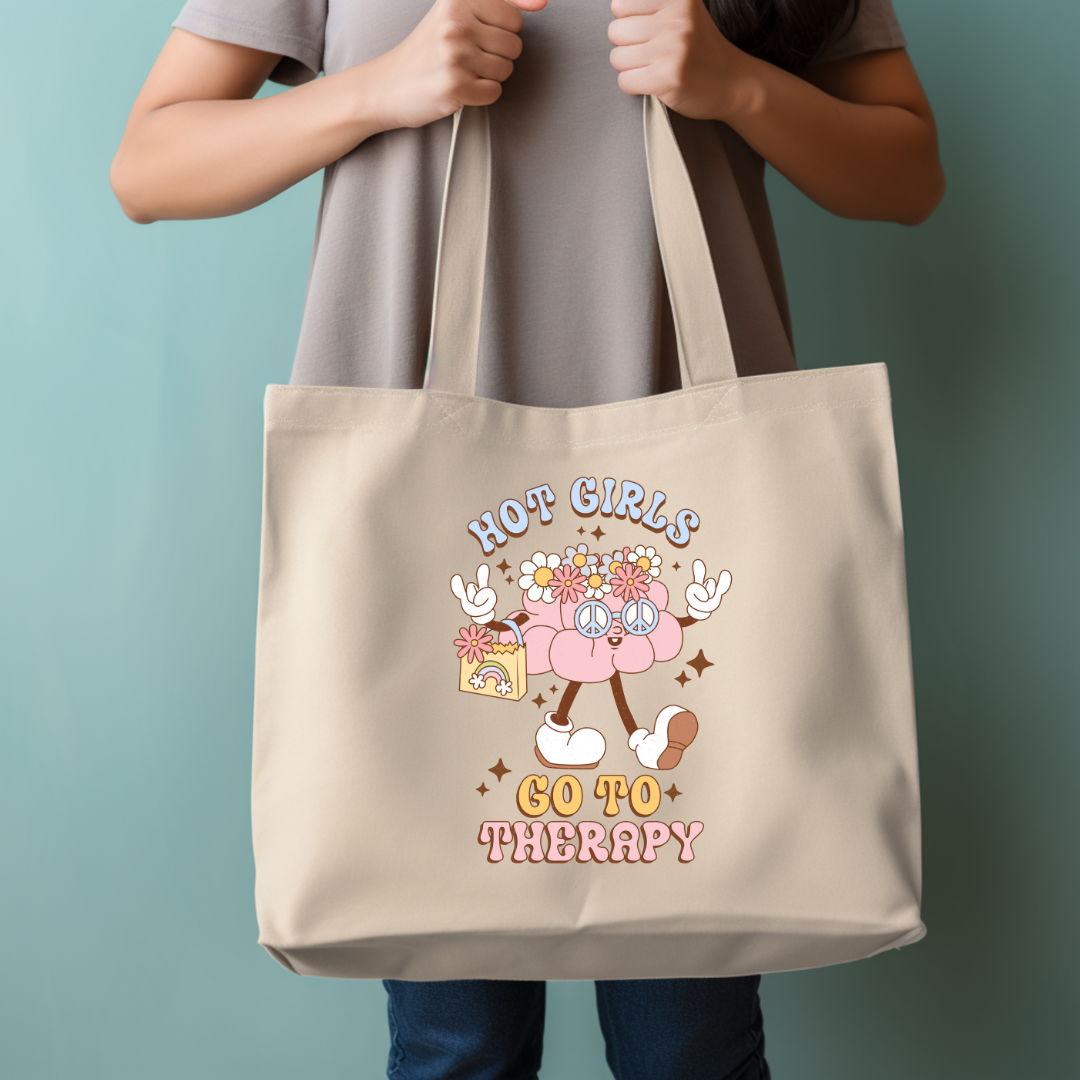 'Hot Girls Go To Therapy' Sac Fourre-Tout