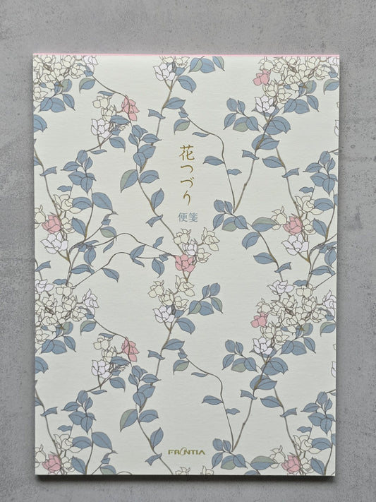 Japanisches Briefpapier - Gepresste Blumen