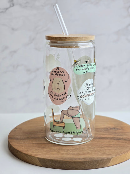 La Doula Birth Affirmation Glass Cup