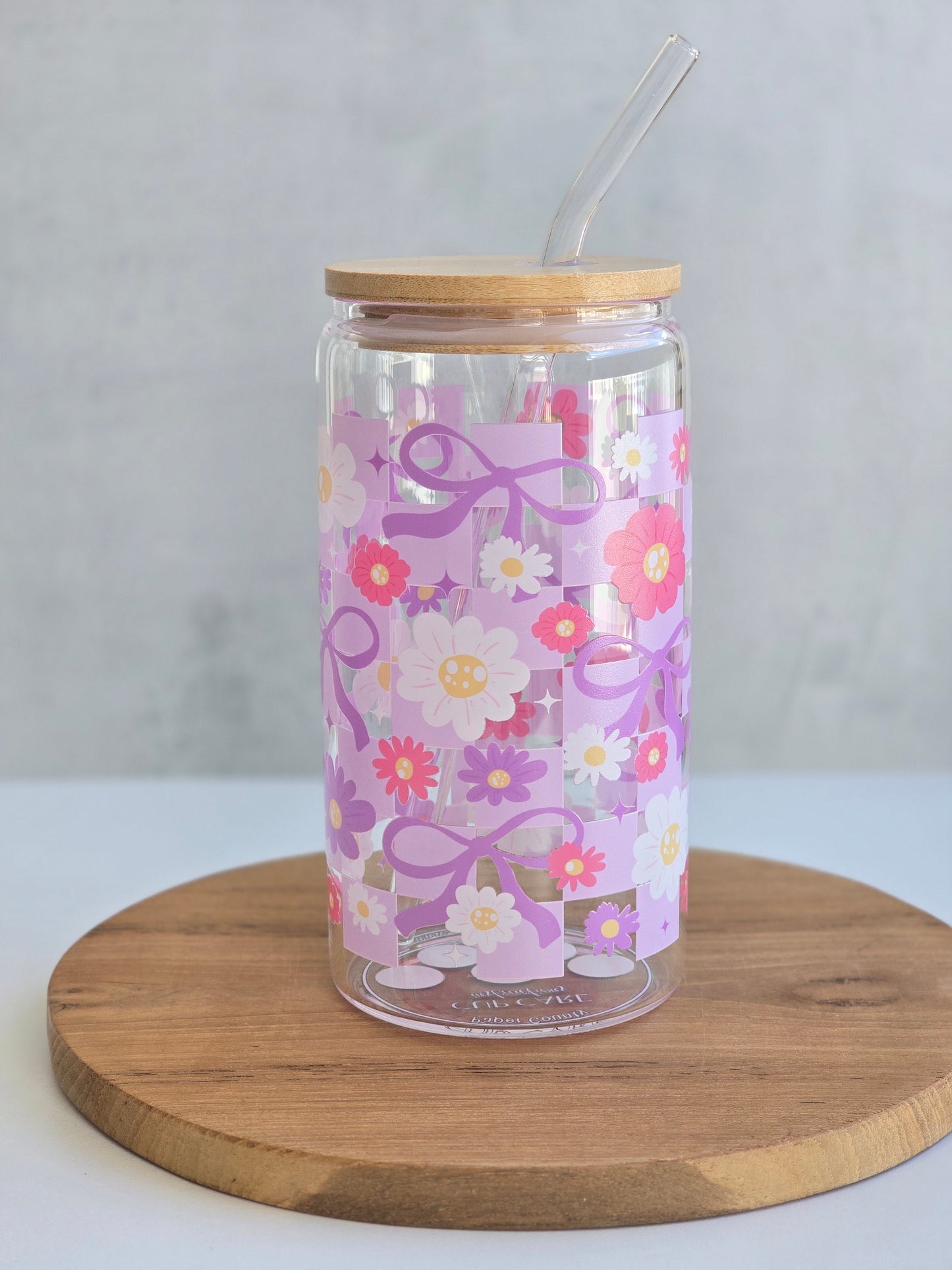 Verre Lilac Bow Checkered