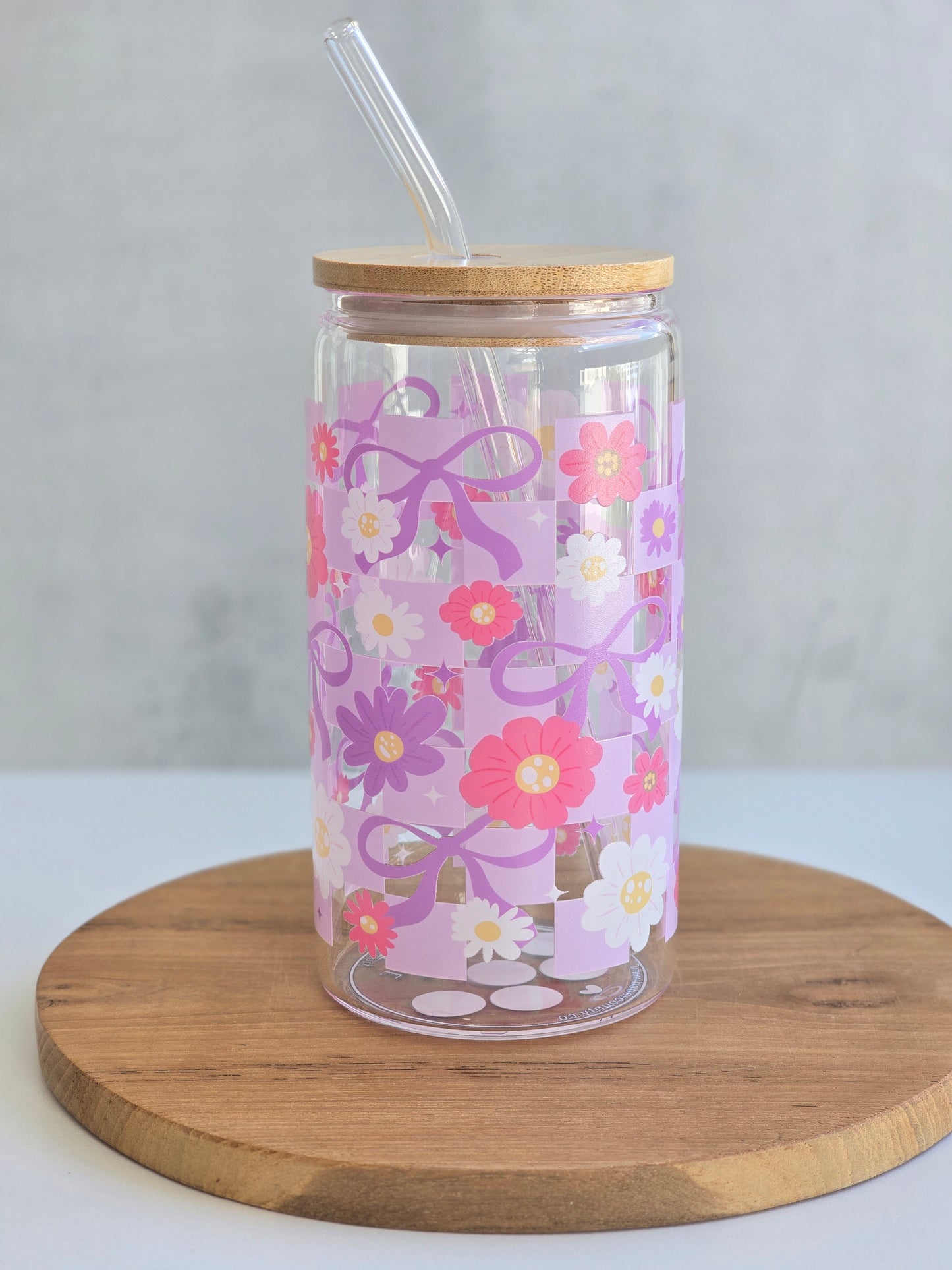 Verre Lilac Bow Checkered