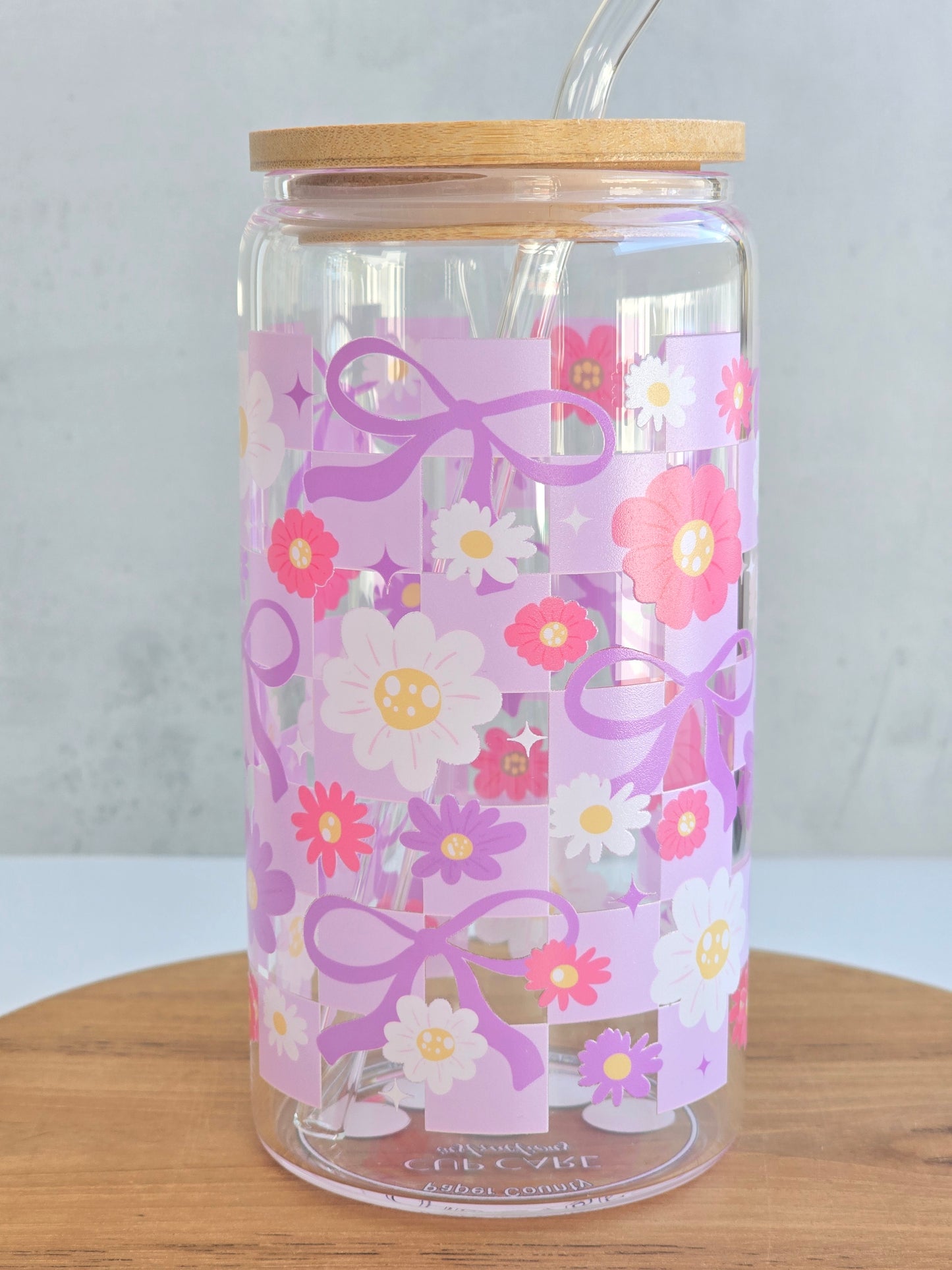 Verre Lilac Bow Checkered