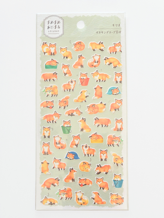 Mind Wave Mame-Mame Animal Sticker Sheet – Fox