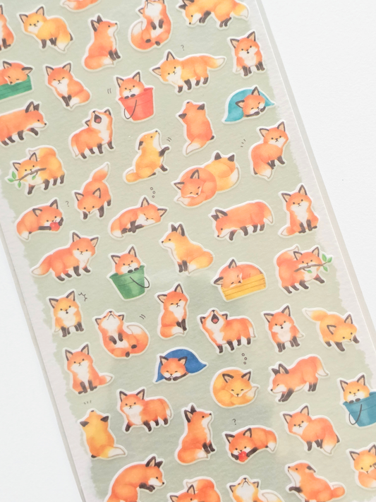 Mind Wave Mame-Mame Animal Sticker Sheet – Fox