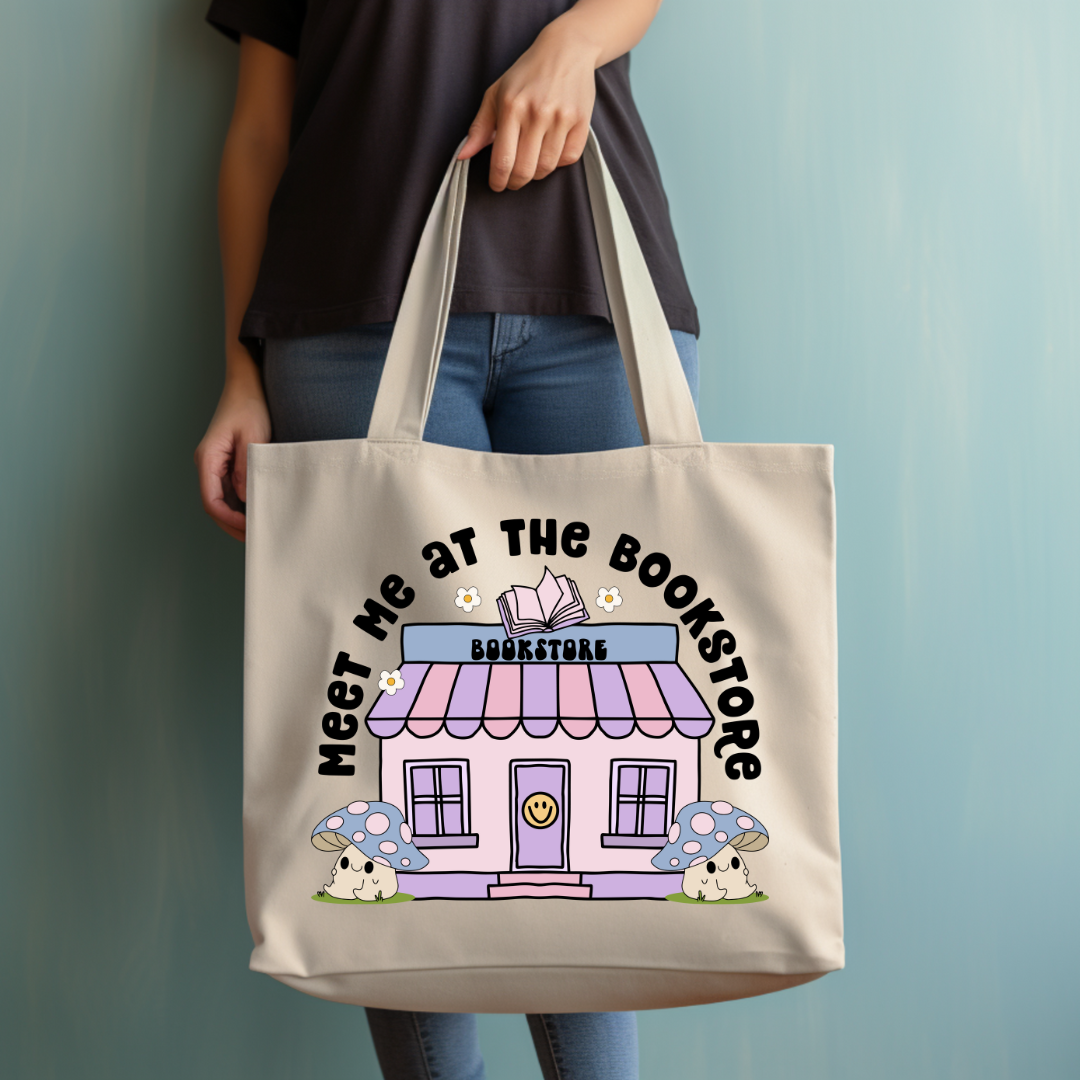 'Meet Me at The Bookstore' Tragetasche
