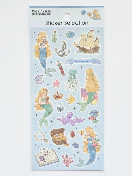 Meerjungfrauen Stickerbogen