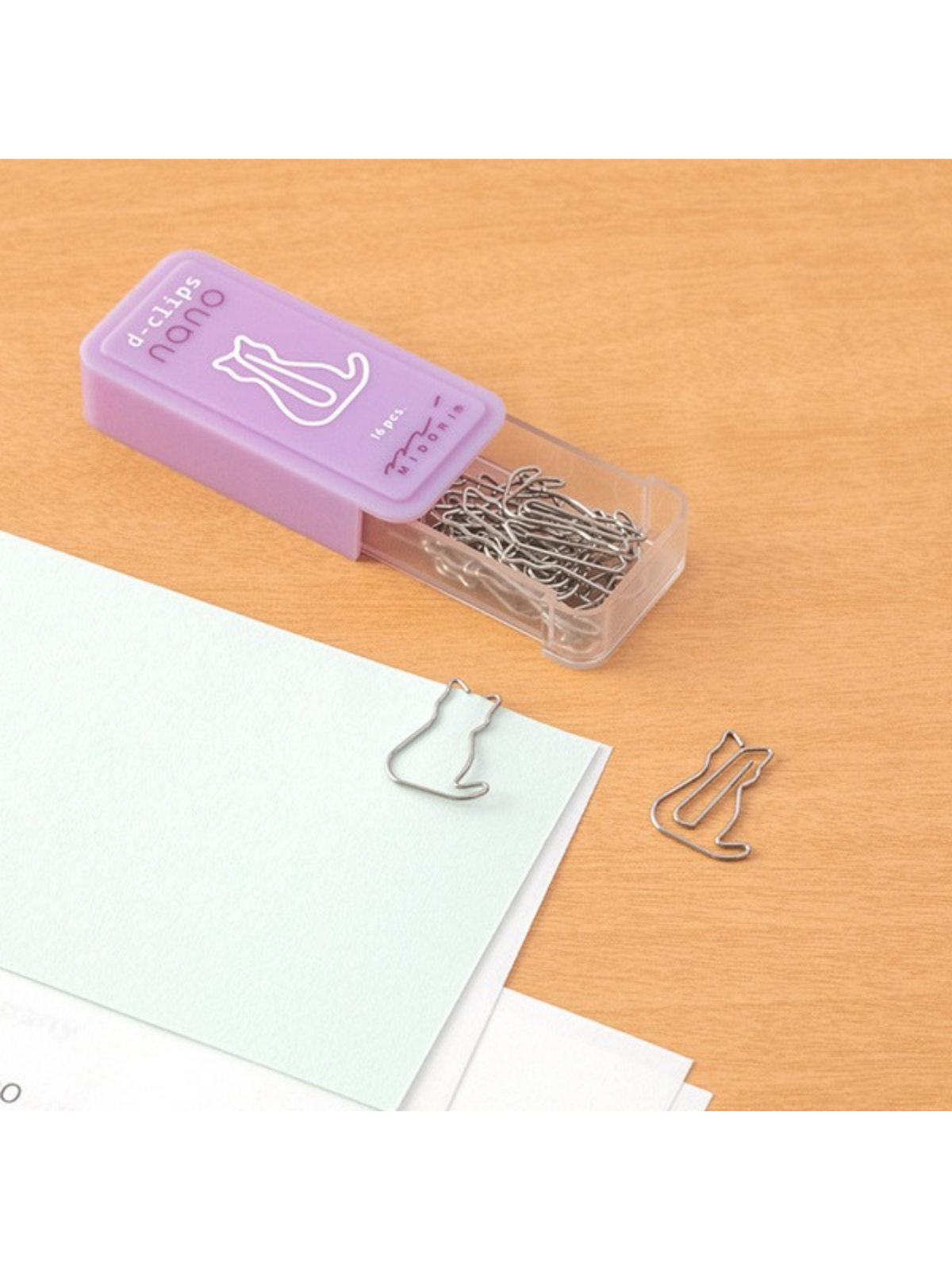 Midori D-Clips Nano Paper Clips – Cat, Penguin & Star