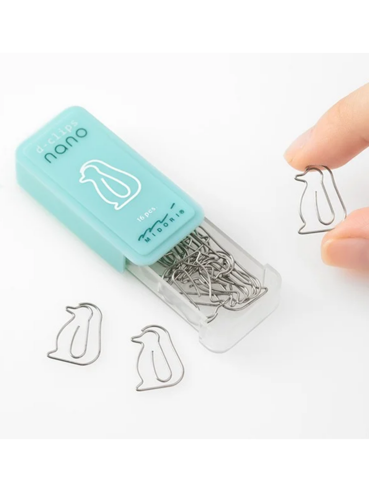 Midori D-Clips Nano Paper Clips – Cat, Penguin & Star