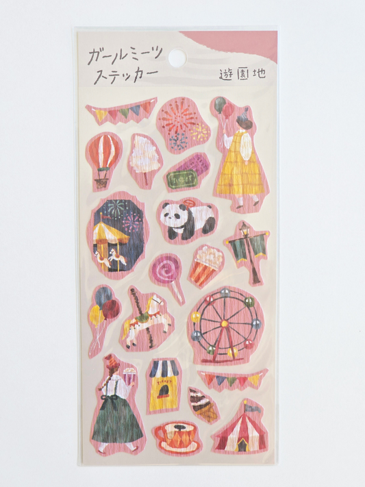 Mind Wave Girl Meets Sticker – Amusement Park