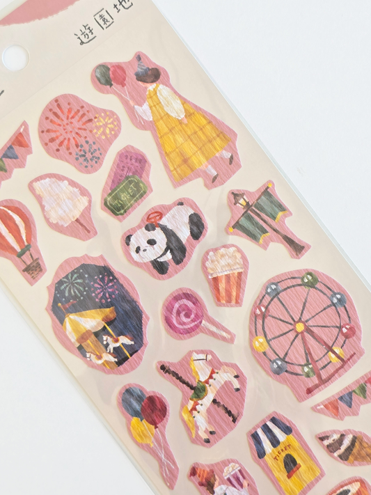 Mind Wave Girl Meets Sticker – Amusement Park