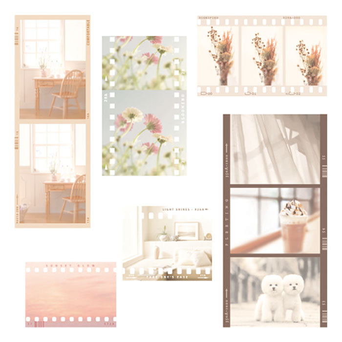 Stickers Flocons "Moments" Ton Beige