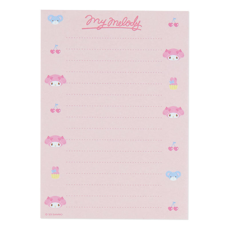 My Melody 8-Design Memo Pad with Stickers