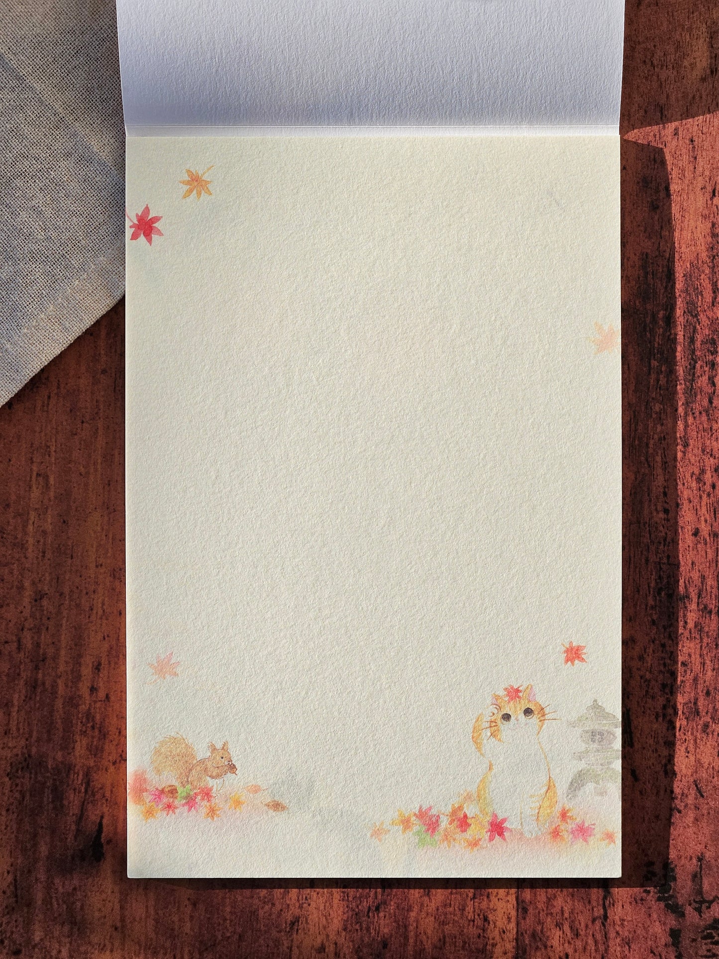 Papiers à lettres japonais – Automne Nekorobi
