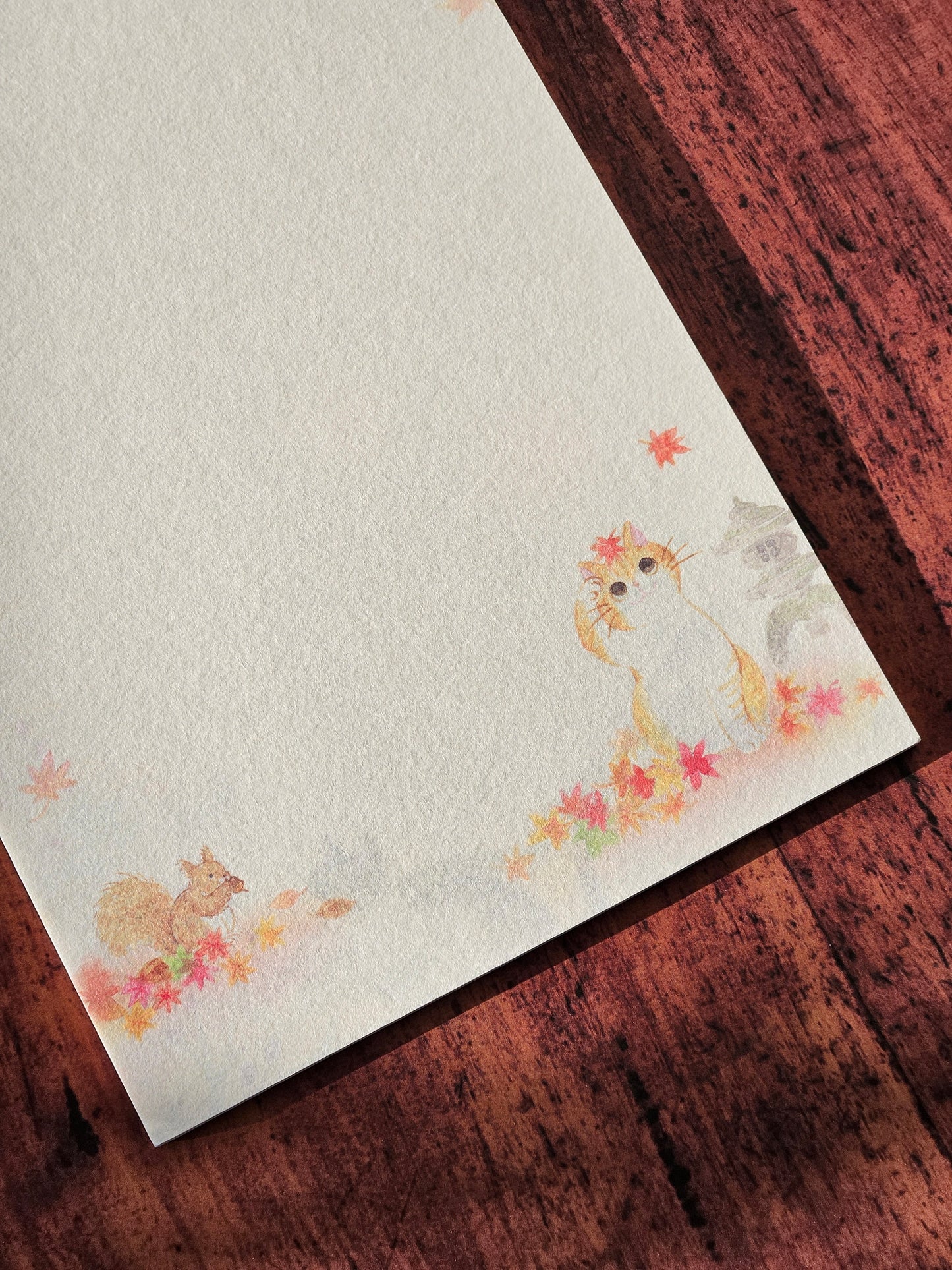 Papiers à lettres japonais – Automne Nekorobi