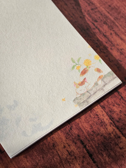 Papiers à lettres japonais – Automne Nekorobi