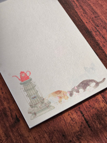 Papier à lettres japonais - Nekorobi Hiver