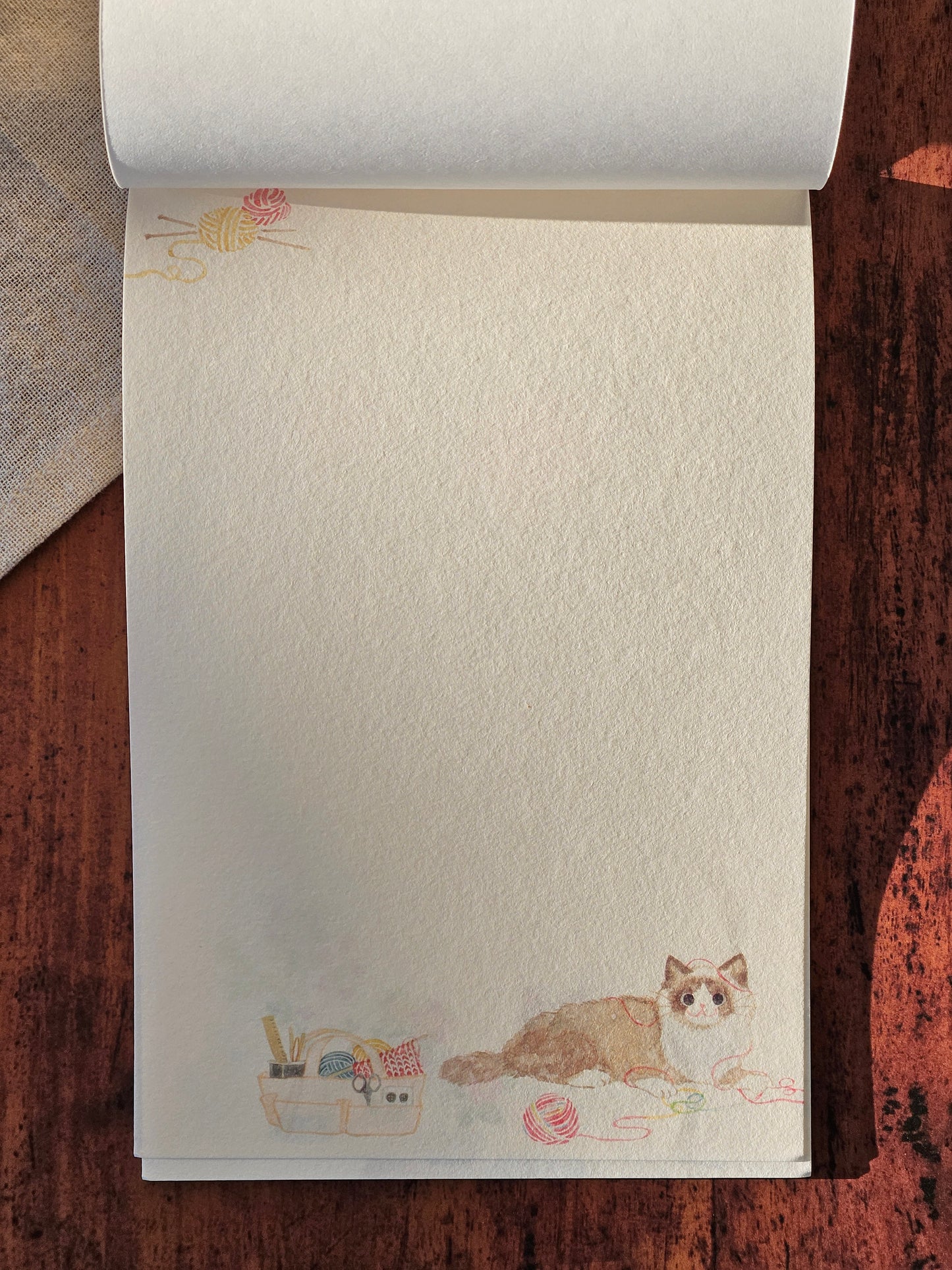 Papier à lettres japonais - Nekorobi Hiver