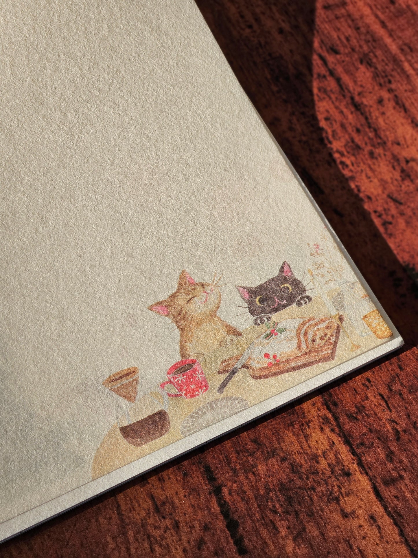 Papier à lettres japonais - Nekorobi Hiver