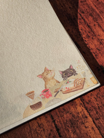 Papier à lettres japonais - Nekorobi Hiver